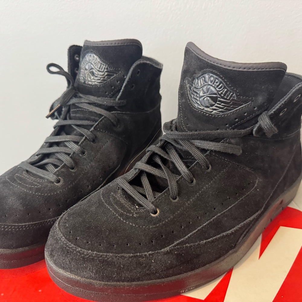 Jordan Black Suede Sneakers Retro Triple black  2017